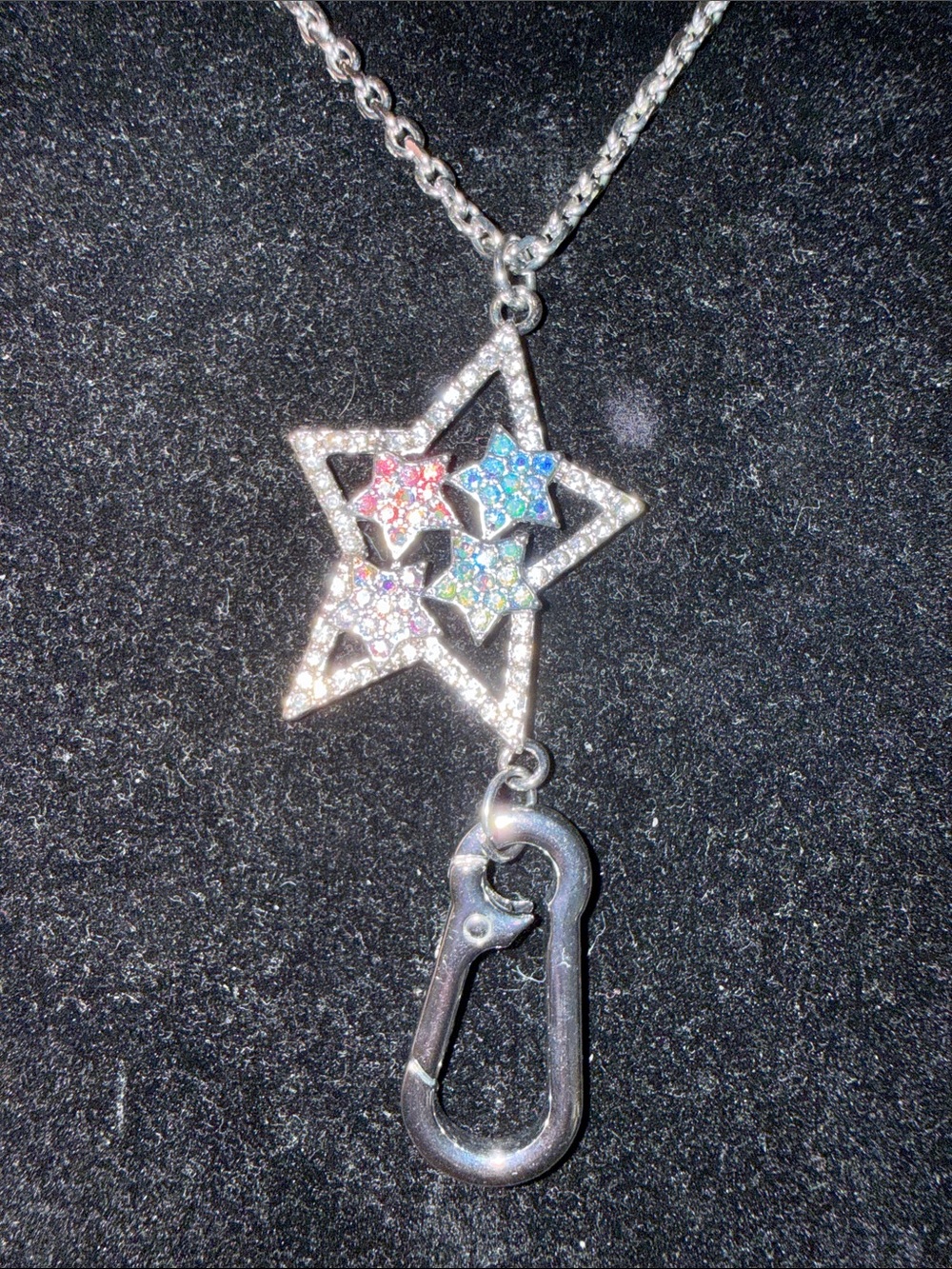 NWT Multi-Color Rhinestones Necklace & Earrings - Picture 5 of 6